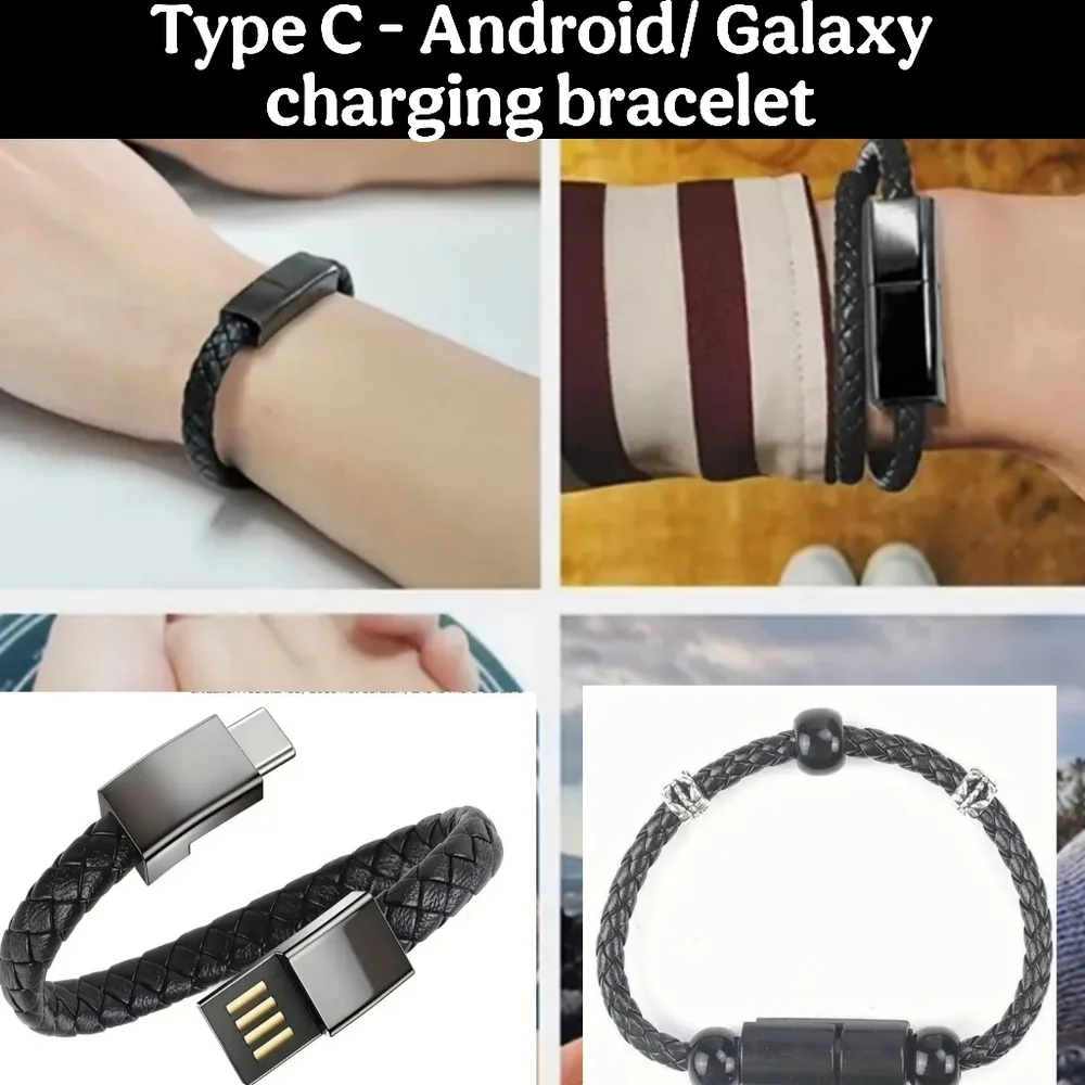 Type C charger for Galaxy/Android. 2 styles to chose from.